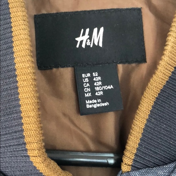 H&M denim vest size L 42R - Picture 3 of 3